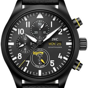 IWC Herrklocka IW389107 Pilots Svart/Läder Ø44.5 mm