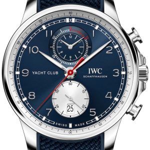 IWC Herrklocka IW390704 Portugieser Blå/Gummi Ø44.6 mm