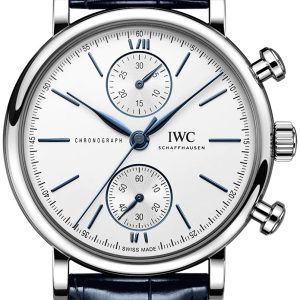 IWC Herrklocka IW391407 Portofino Vit/Läder Ø39 mm