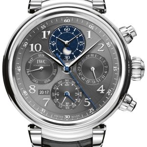 IWC Herrklocka IW392103 Da Vinci Grå/Läder Ø43 mm