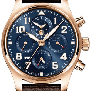 IWC Herrklocka IW392202 Pilots Blå/Läder Ø43 mm