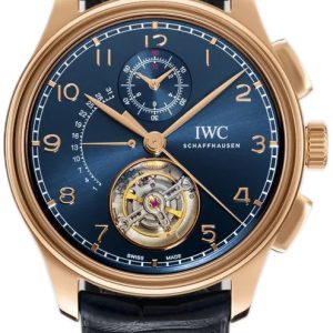 IWC Herrklocka IW394005 Portugieser Blå/Läder Ø43.5 mm