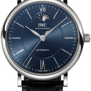 IWC Herrklocka IW459402 Portofino Blå/Läder Ø40 mm