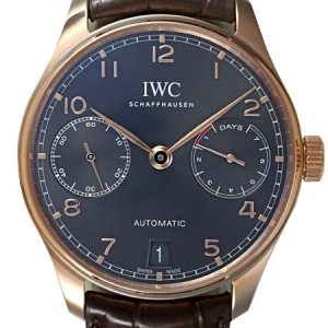 IWC Herrklocka IW500702 Portuguese Grå/Läder Ø42.3 mm