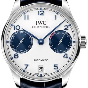 IWC Herrklocka IW500715 Portugieser Vit/Läder Ø42.3 mm