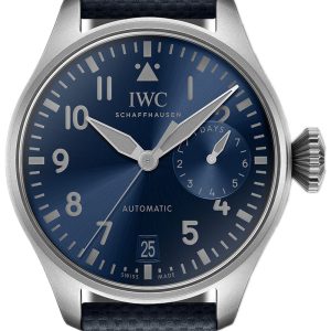 IWC Herrklocka IW501019 Big Pilot Blå/Läder Ø46.2 mm