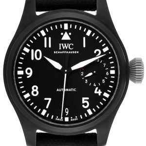 IWC Herrklocka IW502001 Pilots Classic Svart/Läder Ø46 mm