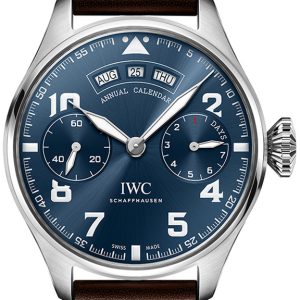 IWC Herrklocka IW502710 Big Pilot Blå/Läder Ø46.2 mm