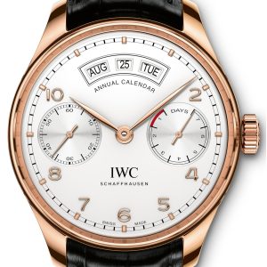 IWC Herrklocka IW503504 Portuguese Silverfärgad/Läder Ø44.2 mm