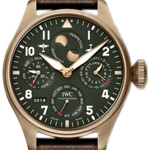 IWC Herrklocka IW503601 Pilots Spitfire Grön/Läder Ø46.2 mm