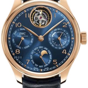 IWC Herrklocka IW504504 Portugieser Blå/Läder Ø45 mm