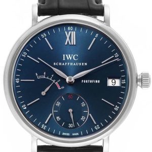 IWC Herrklocka IW510106 Portofino Blå/Läder Ø45 mm