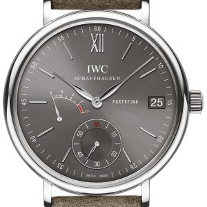 IWC Herrklocka IW510115 Portofino Grå/Läder Ø45 mm