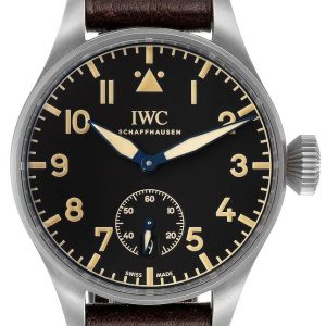 IWC Herrklocka IW510301 Big Pilots Heritage Svart/Läder Ø48 mm