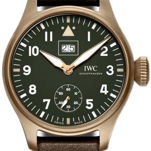 IWC Herrklocka IW510506 Pilots Spitfire Grön/Läder Ø46.2 mm