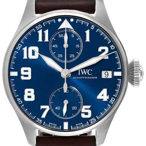 IWC Herrklocka IW515202 Big Pilot Blå/Läder Ø46 mm