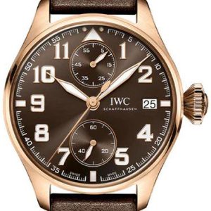 IWC Herrklocka IW515204 Big Pilot Brun/Läder Ø46 mm