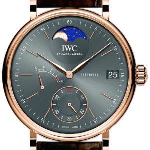 IWC Herrklocka IW516403 Portofino Grå/Läder Ø45 mm