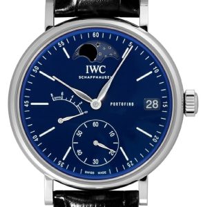 IWC Herrklocka IW516405 Portofino Blå/Läder Ø45 mm