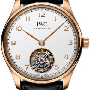 IWC Herrklocka IW545801 Portugieser Vit/Läder Ø42.4 mm