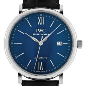 IWC Portofino Herrklocka IW356518 Blå/Läder Ø40 mm