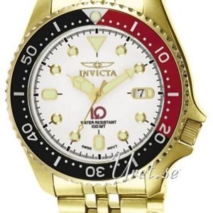 Invicta 10 Herrklocka 3265 Vit/Gulguldtonat stål Ø42 mm