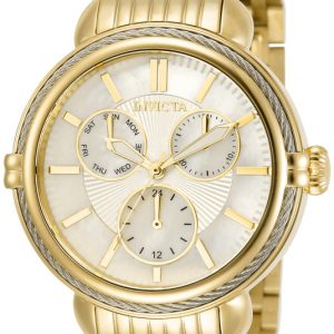 Invicta 99999 Damklocka 30849 Vit/Gulguldtonat stål Ø38 mm