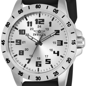 Invicta 99999 Herrklocka 21834 Silverfärgad/Gummi Ø45 mm