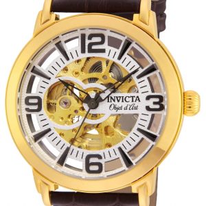 Invicta 99999 Herrklocka 22608 Silverfärgad/Läder Ø44 mm