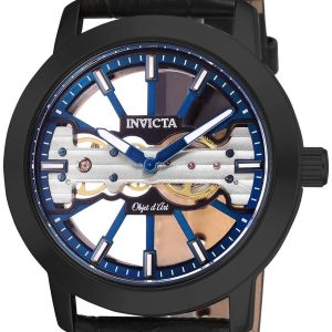 Invicta 99999 Herrklocka 25268 Skelettskuren/Läder Ø45 mm