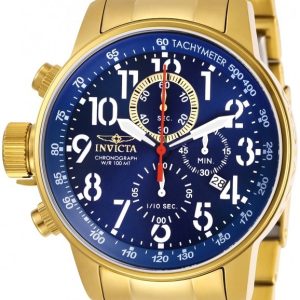 Invicta 99999 Herrklocka 28744 Blå/Gulguldtonat stål Ø46 mm