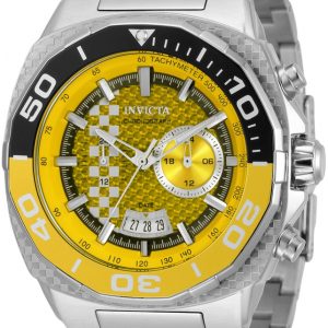 Invicta 99999 Herrklocka 33196 Gul/Kolfiber Ø51 mm