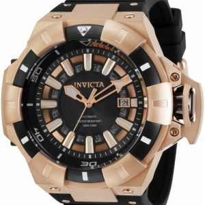 Invicta Akula Herrklocka 31888 Svart/Roséguldstonat stål Ø52.5 mm