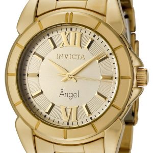 Invicta Angel Damklocka 0459 Gulguldstonad/Guldtonat stål Ø38 mm