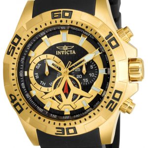 Invicta Aviator Herrklocka 21738 Svart/Gummi Ø48 mm