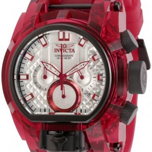 Invicta Bolt Herrklocka 29996 Silverfärgad/Gummi Ø52 mm