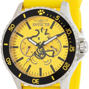 Invicta Character Herrklocka 38645 Gul/Gummi Ø48 mm