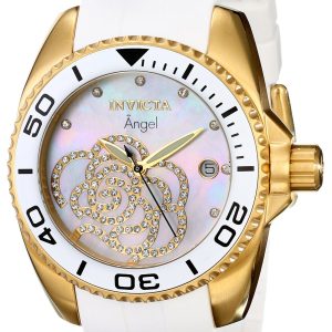 Invicta Damklocka 0488 Angel Svart/Gummi Ø39 mm