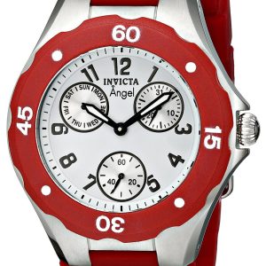 Invicta Damklocka 0701 Angel Vit/Gummi Ø38 mm