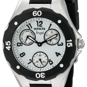 Invicta Damklocka 0733 Angel Vit/Gummi Ø38 mm