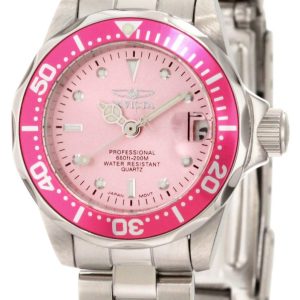 Invicta Damklocka 11437 Pro Diver Rosa/Stål Ø24 mm