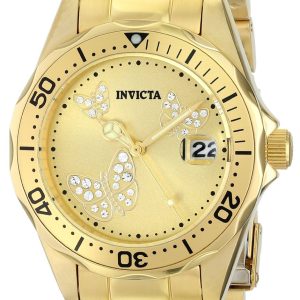 Invicta Damklocka 12505 Pro Diver Gulguldstonad/Gulguldtonat stål