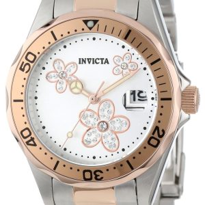 Invicta Damklocka 12507 Pro Diver Silverfärgad/Roséguldstonat stål