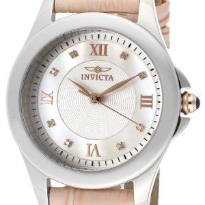 Invicta Damklocka 12544 Angel Silverfärgad/Läder Ø32.5 mm