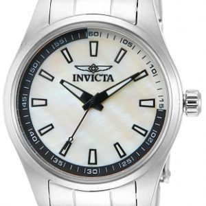 Invicta Damklocka 12830 Specialty Vit/Stål Ø33 mm