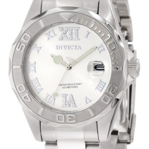 Invicta Damklocka 12851 Pro Diver Silverfärgad/Stål Ø38 mm