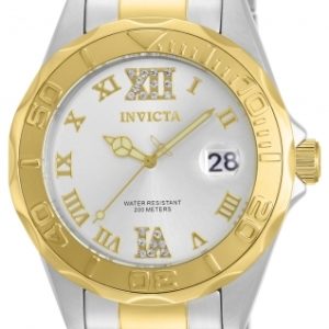 Invicta Damklocka 12852 Pro Diver Silverfärgad/Gulguldtonat stål