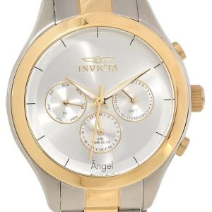 Invicta Damklocka 13725 Angel Silverfärgad/Gulguldtonat stål Ø40 mm