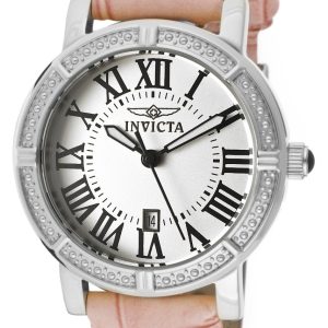 Invicta Damklocka 13967 Wildflower Silverfärgad/Läder Ø33 mm