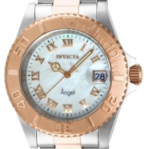 Invicta Damklocka 14367 Angel Vit/Roséguldstonat stål Ø40 mm